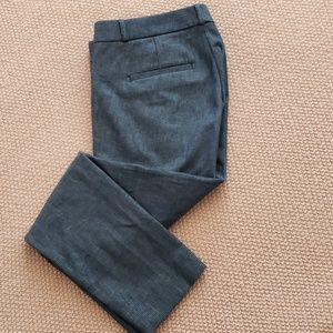 Blue pants, ankle length